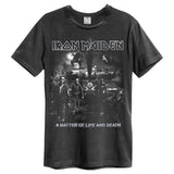 Iron Maiden T Shirt - Life Or Death Amplified Vintage