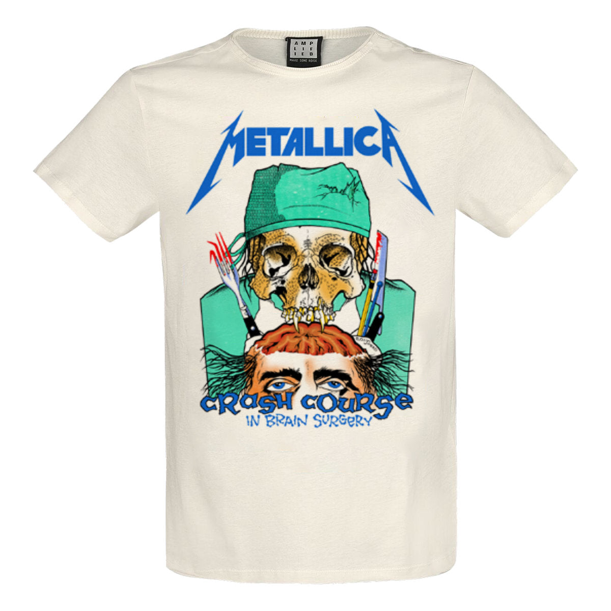 Metallica T Shirt - Crash Course In Brain Surgery Amplified Vintage