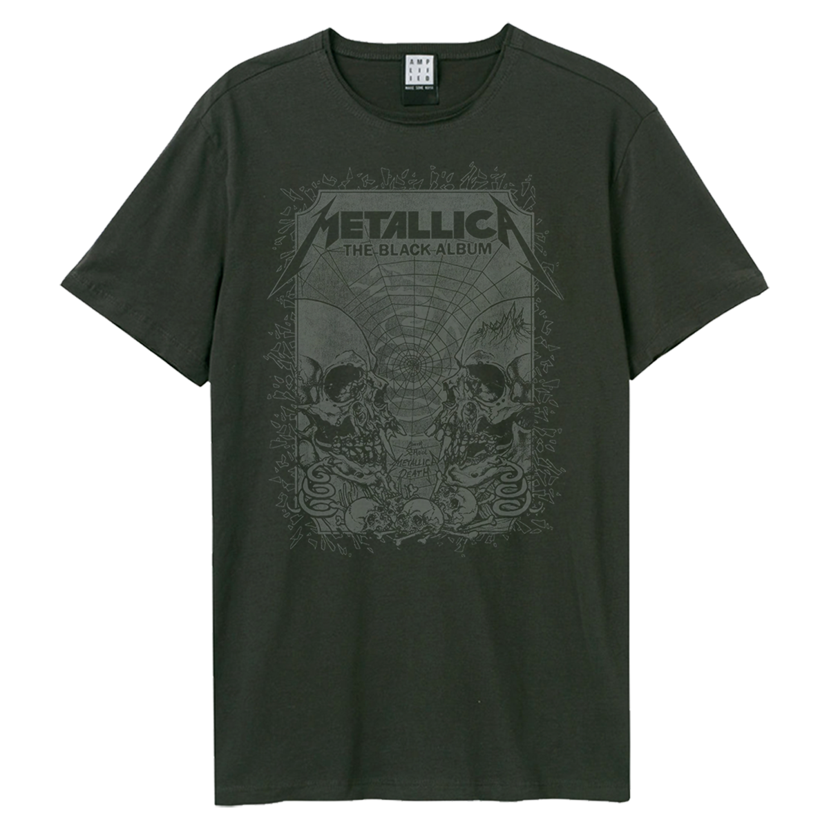 Metallica T Shirt - The Black Album Amplified Vintage