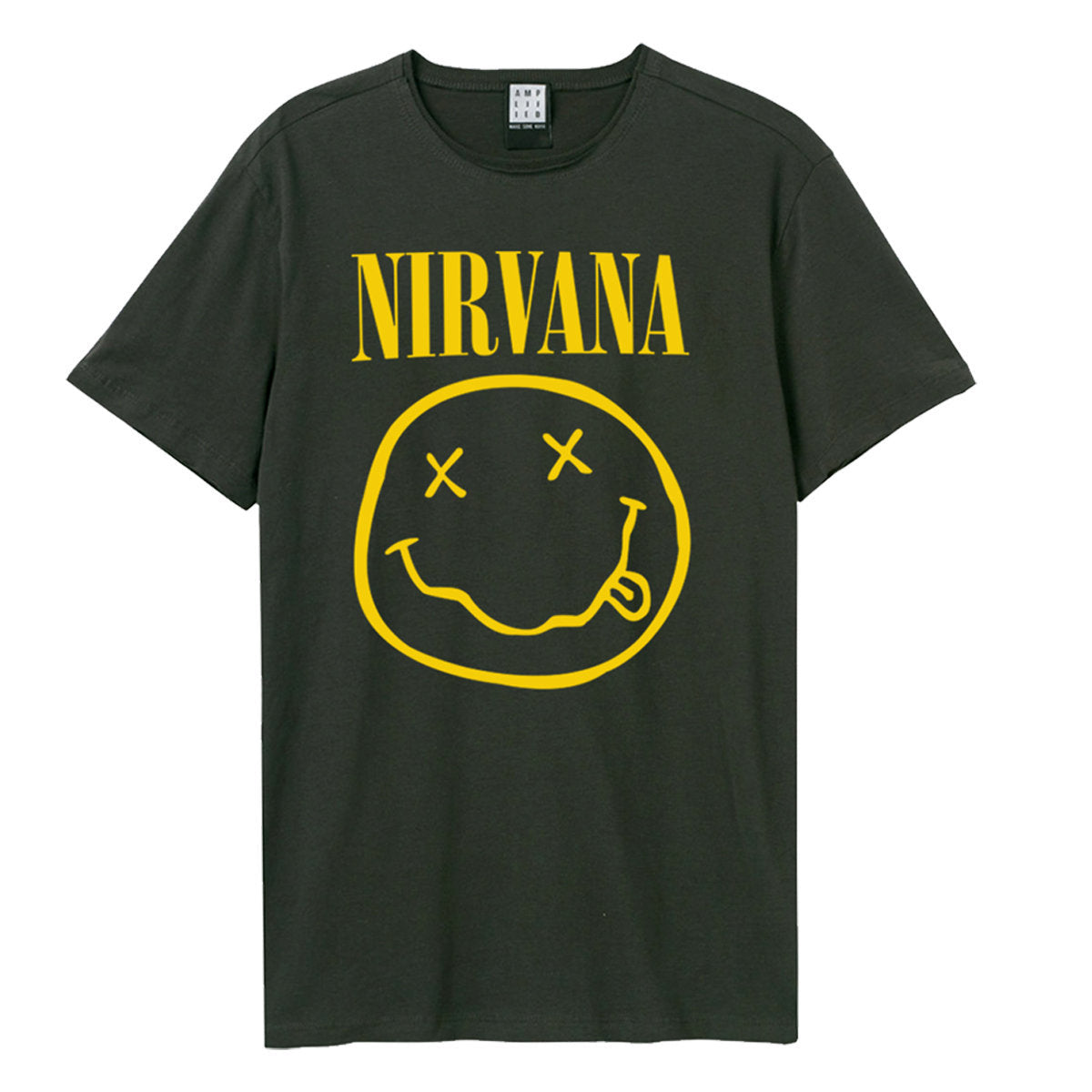 Nirvana T Shirt - Smiley Face Amplified Vintage