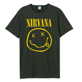 Nirvana T Shirt - Smiley Face Amplified Vintage