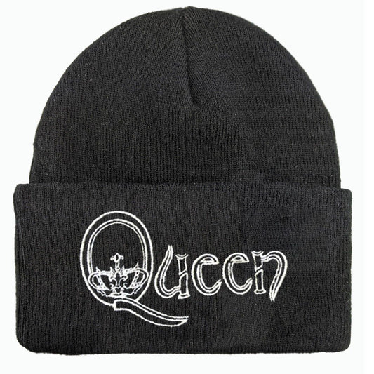 Queen Amplified Beanie - Silver Lurex Crown