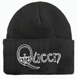 Queen Amplified Beanie - Silver Lurex Crown