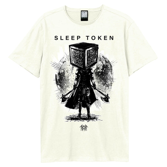 Sleep Token Vintage T Shirt - Axe Samarui (White)