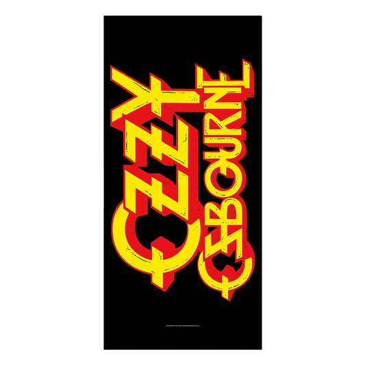 Rocksax Ozzy Osbourne Beach Towel - Logo Black | Buy Now For 34.99