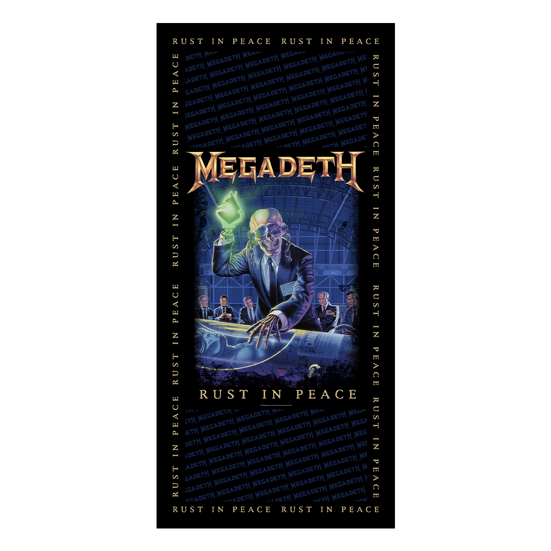 Rocksax Megadeth Towel - Rust In Peace | Buy Now For 34.99