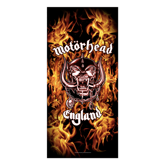 Rocksax Motorhead Towel - England Fire | Buy Now For 34.99