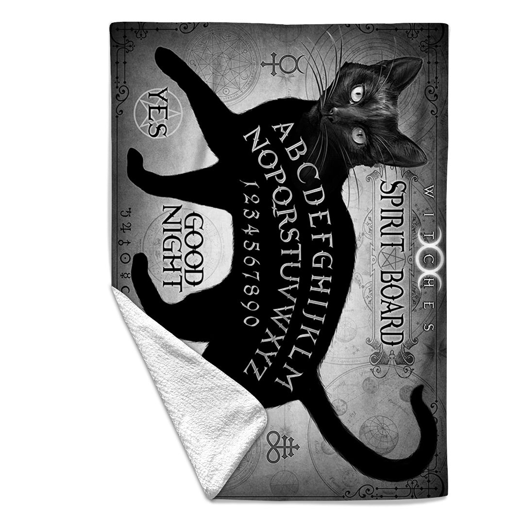 Rocksax X Alchemy Blanket - Black Cat Spirit Board | Buy Now For 54.99