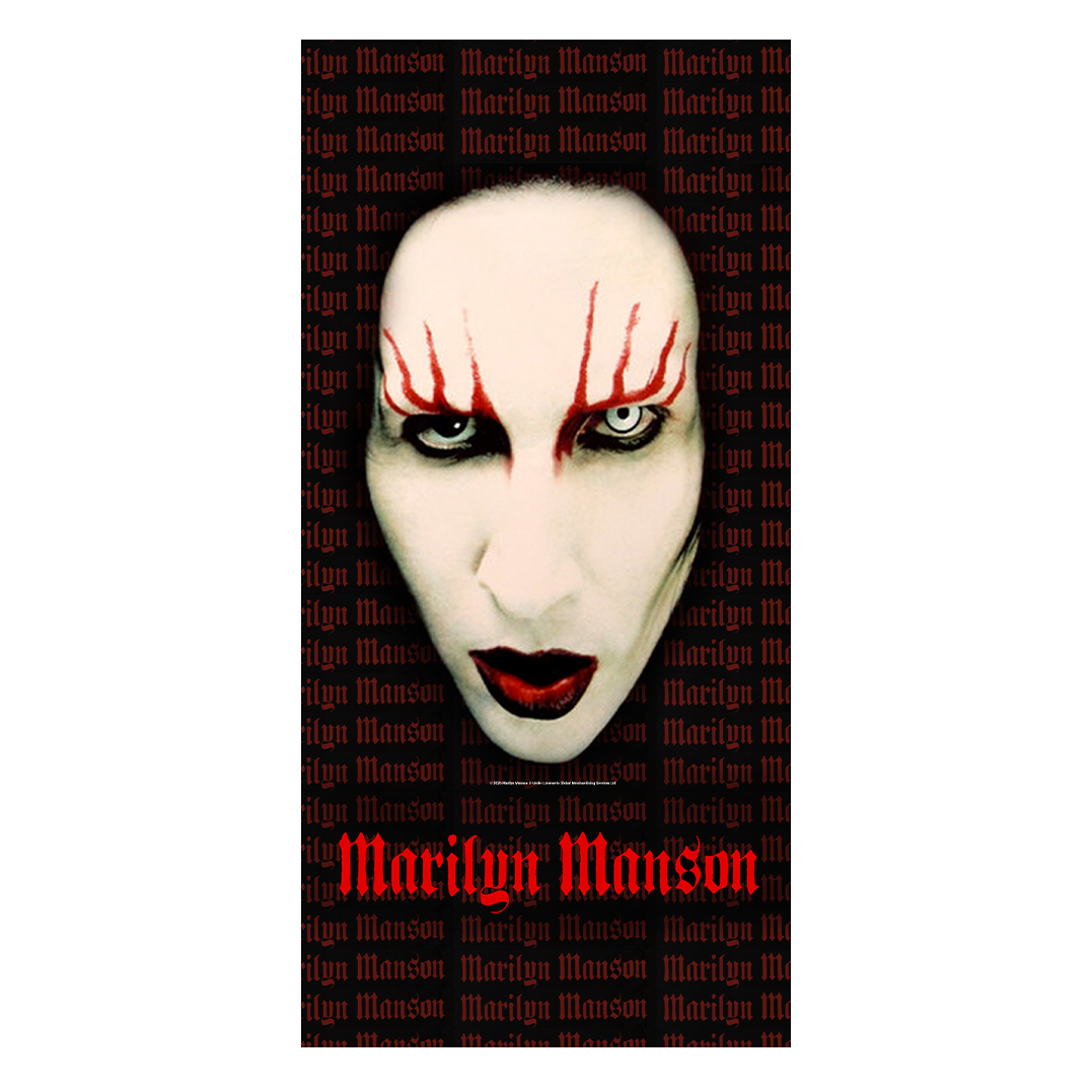 Rocksax Marilyn Manson Towel - Lips | Buy Now For 34.99