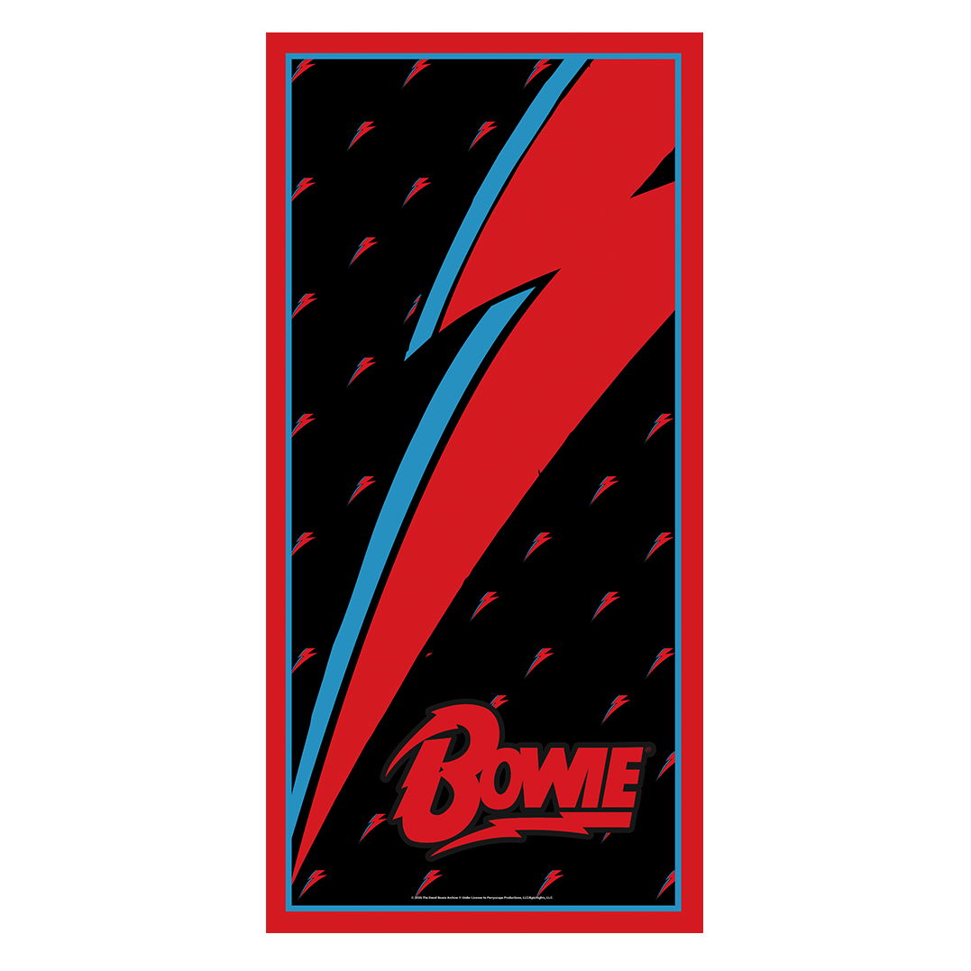 Rocksax David Bowie Beach Towel - Lightening  | Buy Now For 34.99