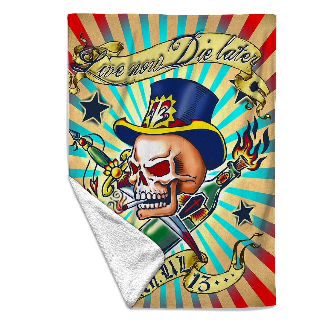 Rocksax X Alchemy Blanket - Live Now, Die Later | Buy Now For 54.99