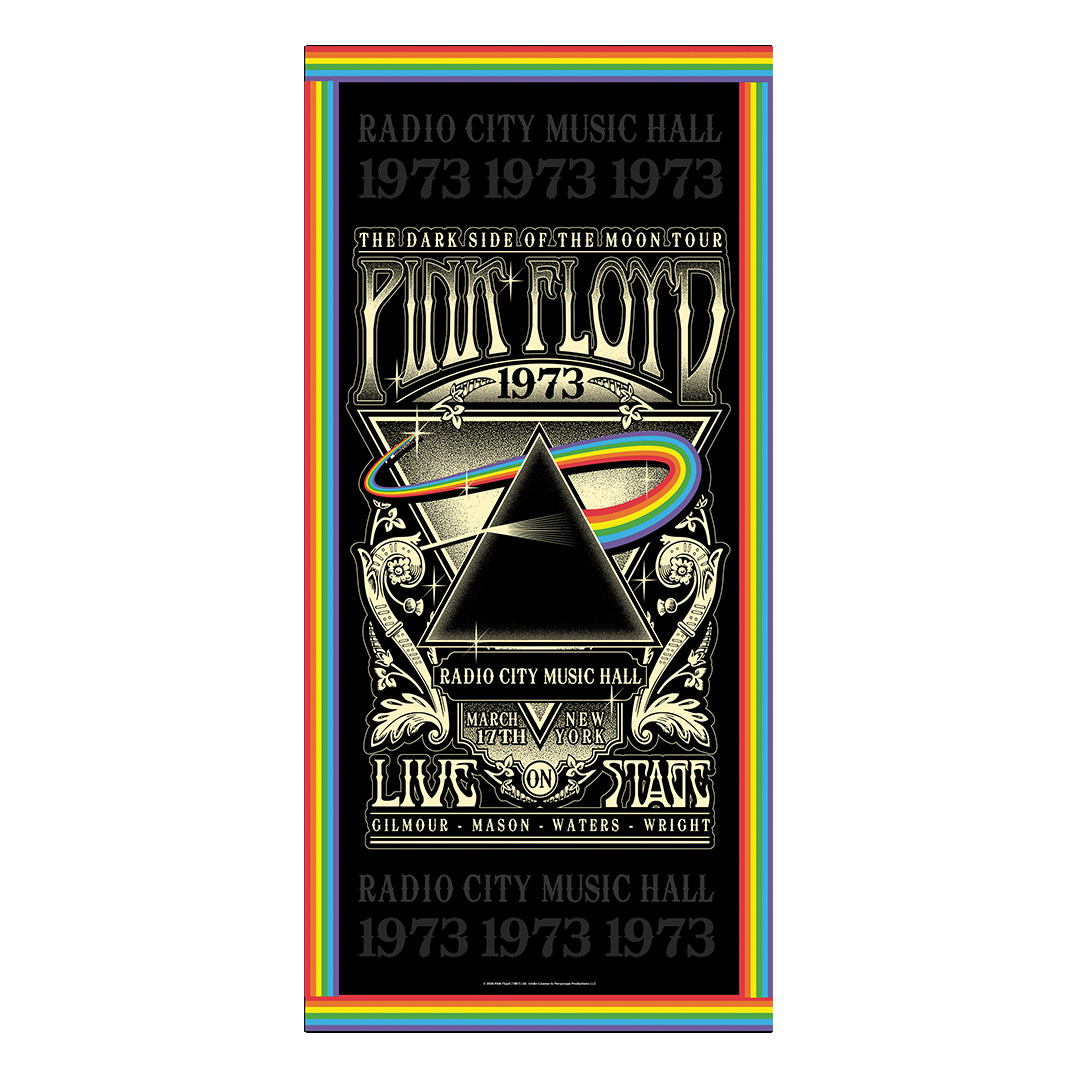 Rocksax Pink Floyd Beach Towel - Live 73 | Buy Now For 34.99