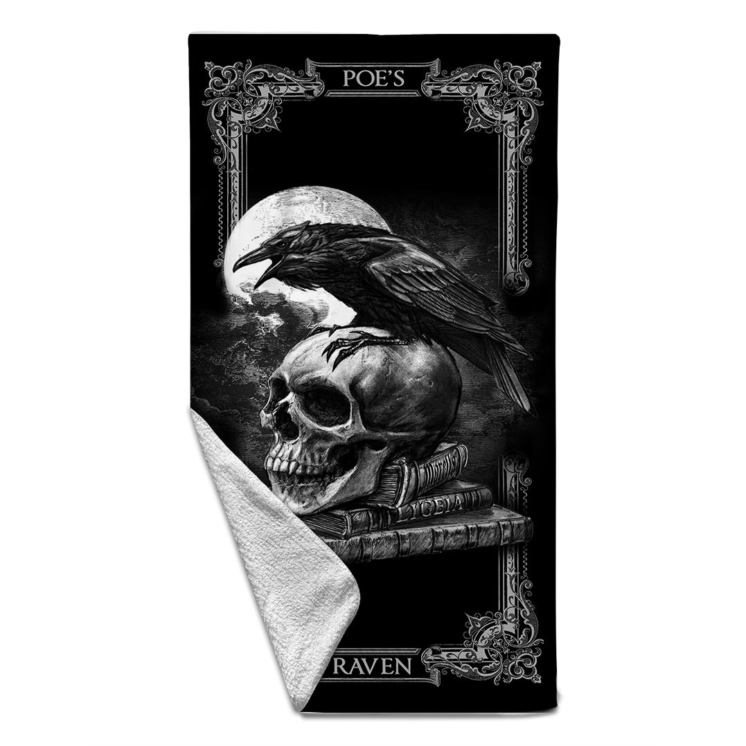 Rocksax X Alchemy Towel - Poe's Raven | Buy Now For 29.99