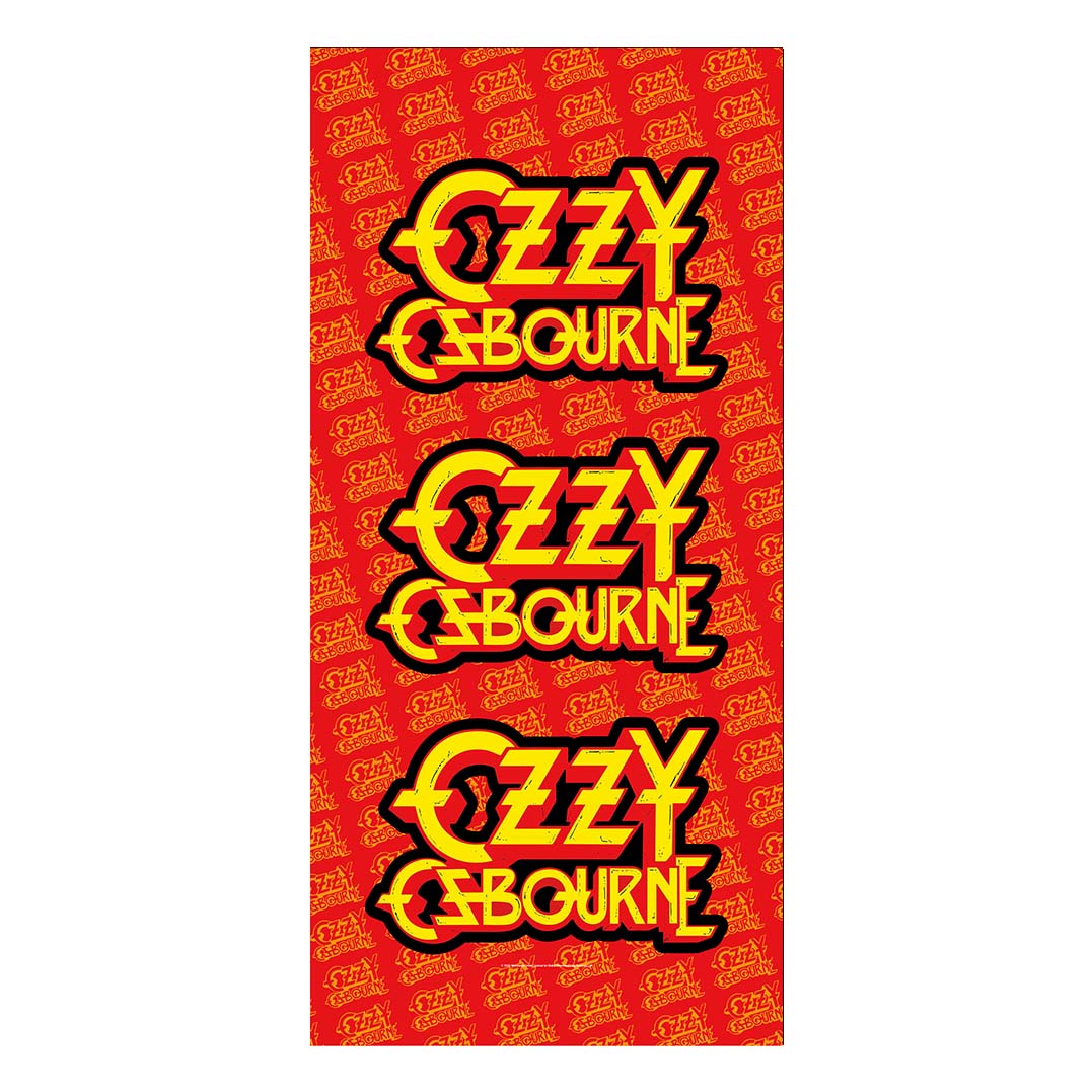 Rocksax Ozzy Osbourne Beach Towel - Logo Red | Buy Now For 34.99