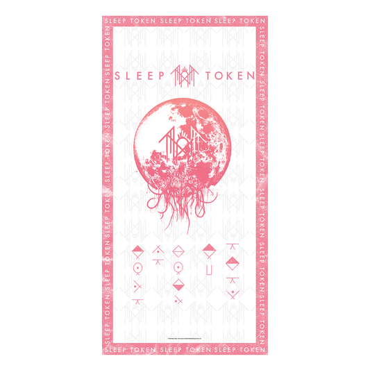 Rocksax Sleep Token Beach Towel - Summoning White | Buy Now For 34.99