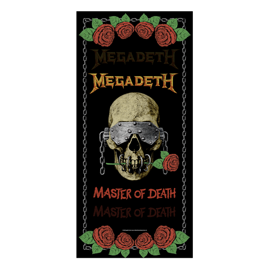 Rocksax Megadeth Towel - Masters of Death | Buy Now For 34.99