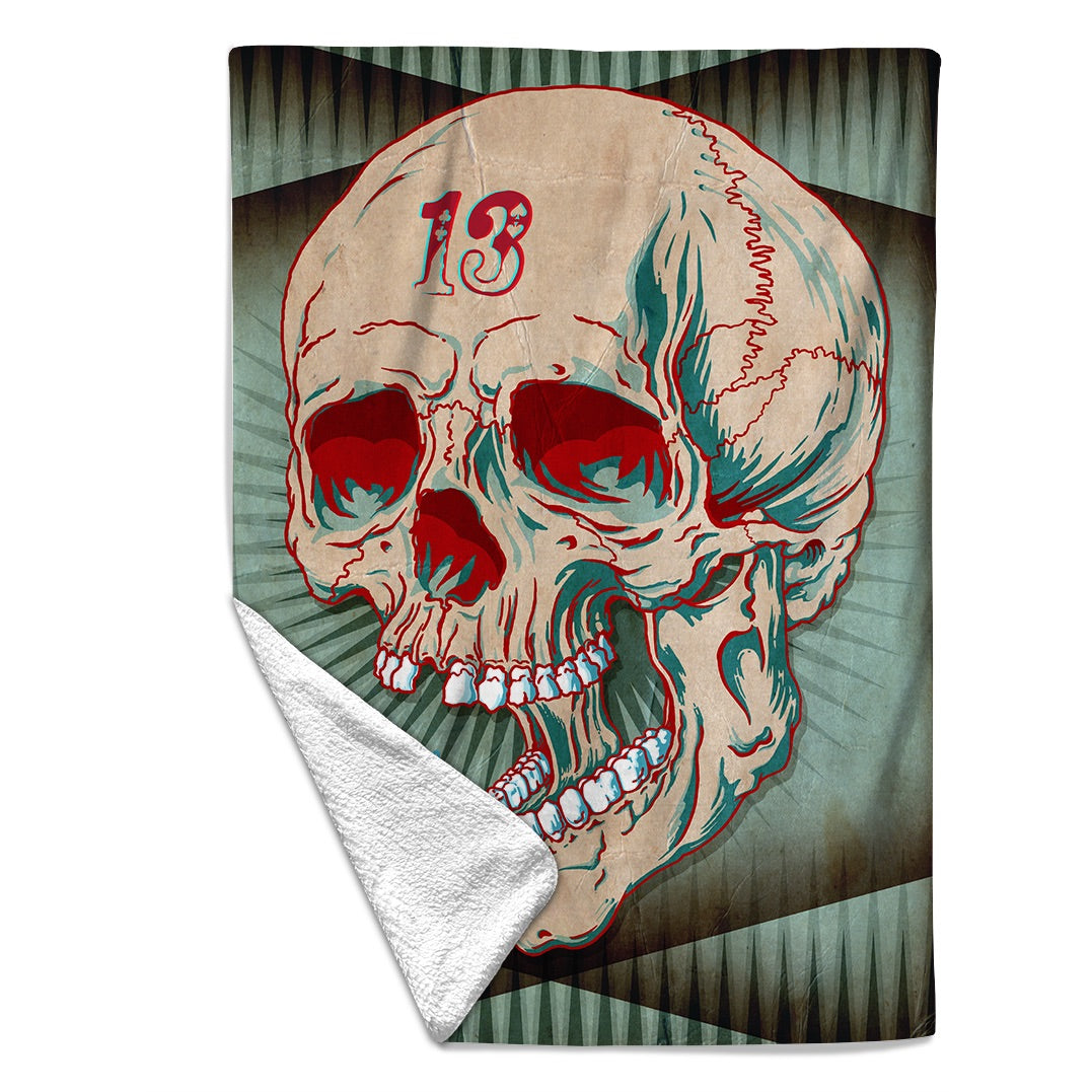 Rocksax X Alchemy Blanket - Live Life Skull | Buy Now For 54.99