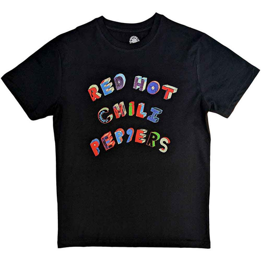 Red Hot Chili Peppers T Shirt - Colourful Letters
