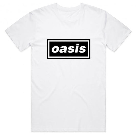 Oasis T Shirt - Logo White Amplified Vintage Amplified Vintage