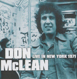 Don McLean CD - Live In New York 1971
