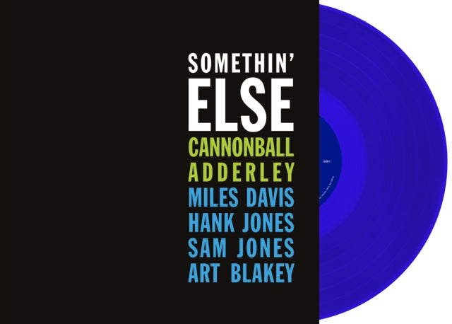 Cannonball Adderley LP Vinyl Record - Somethin' Else (Blue Vinyl)