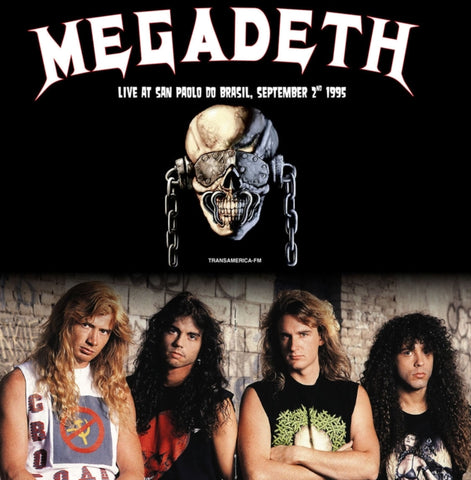 Megadeth LP - Sao Paulo Do Brasil September 2nd 1995 (White Vinyl)