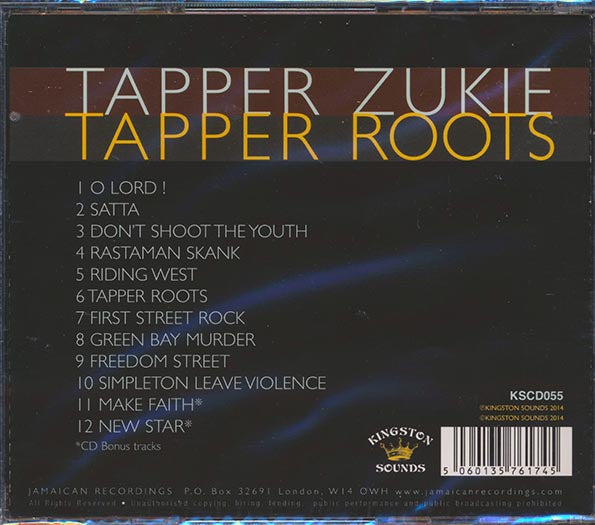 Tappa Zukie  CD -  Tapper Roots
