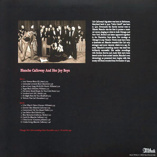 Blanche Calloway  LP -  Without That Gal!