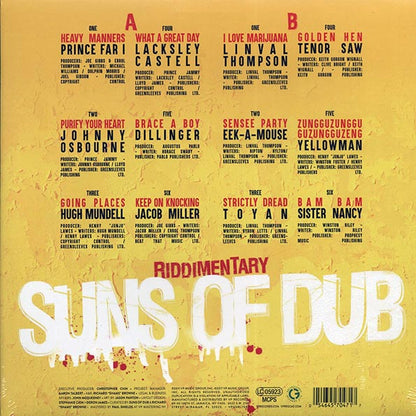 Linval Thompson, Eek A Mouse, Tenor Saw, Jacob Miller, Hugh Mundell, Etc.  LP -  Riddimentary: Suns Of Dub Selects Greensleeves