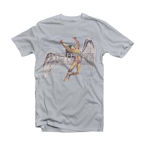 Led Zeppelin Grey T Shirt - Icarus
