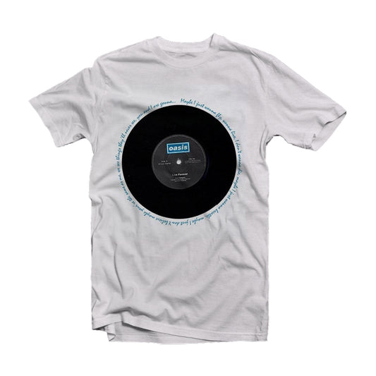 Oasis T Shirt - Live Forever Single
