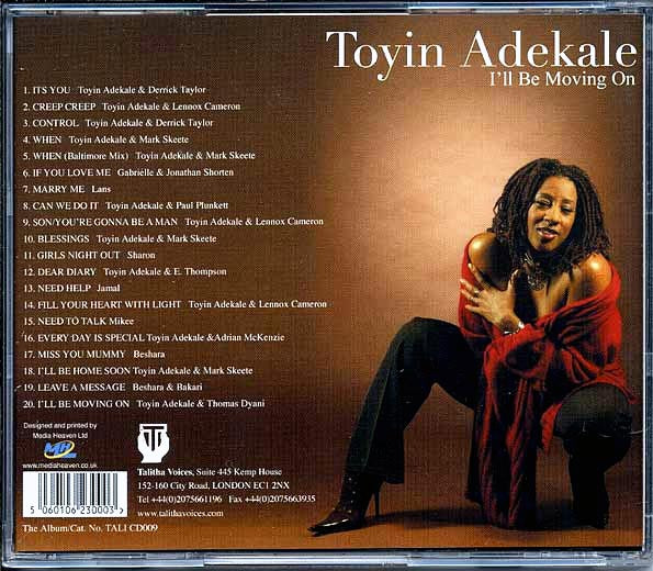Toyin Adekale  CD -  I'll Be Moving On (20 tracks)