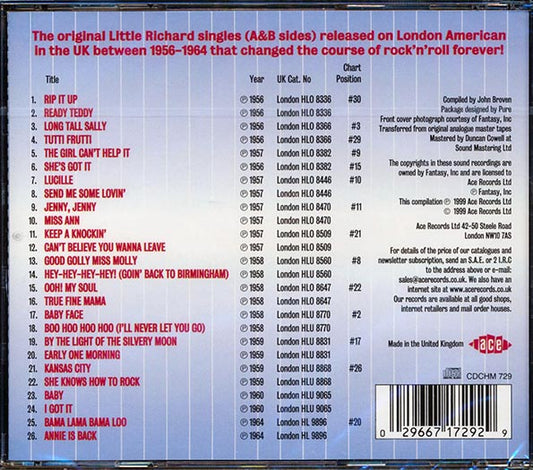 Little Richard  CD -  The Original British Hit Singles (26 tracks)