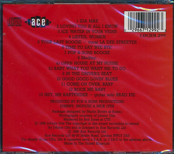 Johnny Otis Show  CD -  Good Lovin' Blues