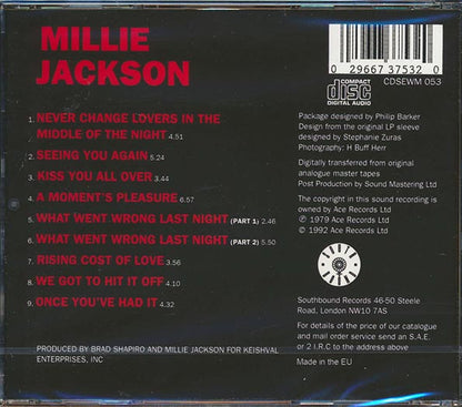 Millie Jackson  CD -  A Moment's Pleasure