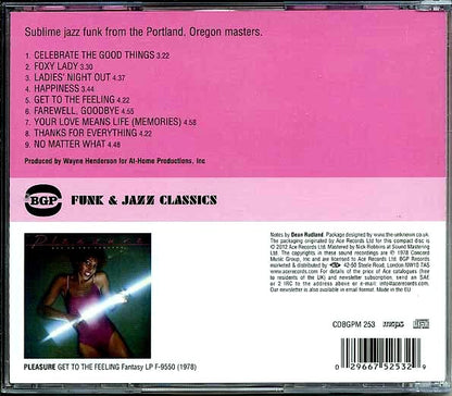 Pleasure  CD -  Get To The Feeling