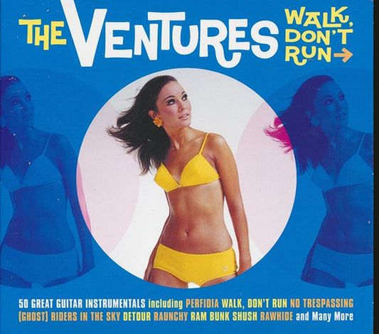 The Ventures  CD -  Walk Don't Run: 50 Great Guitar Instrumentals (50 tracks) (2xCD) (deluxe 3 fold digipak)