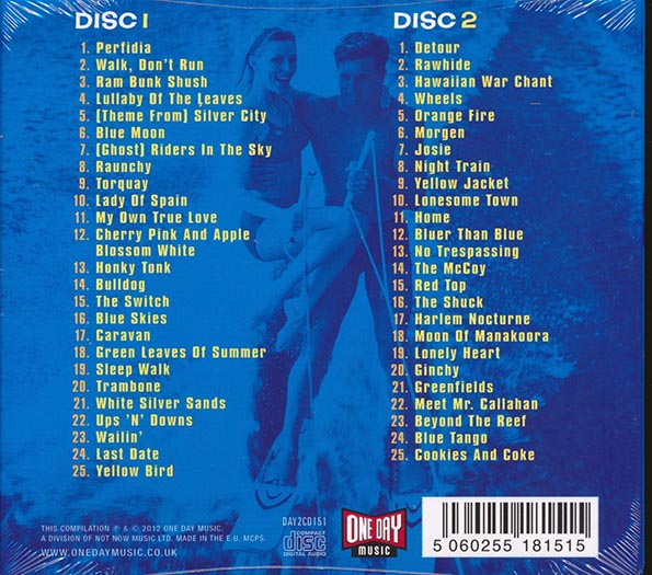 The Ventures  CD -  Walk Don't Run: 50 Great Guitar Instrumentals (50 tracks) (2xCD) (deluxe 3 fold digipak)