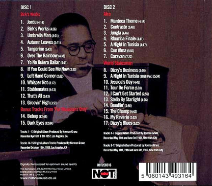 Dizzy Gillespie  CD -  Gettin Dizzy (32 tracks) (2xCD)