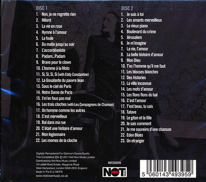 Edith Piaf  CD -  Je Ne Regrette Rien (45 tracks) (2xCD)