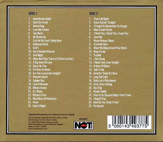 Elvis Presley  CD -  Elvis Gold (50 tracks) (2xCD)
