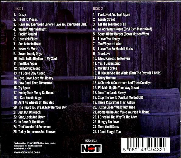 Patsy Cline  CD -  Crazy (50 tracks) (2xCD)