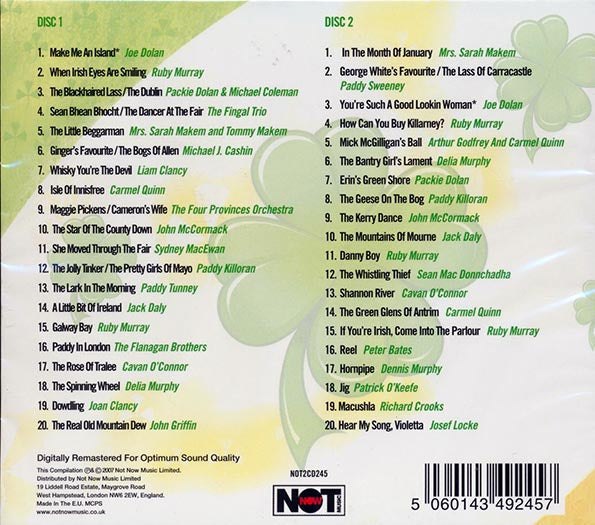Various  CD -  The Best Of Ireland (40 tracks) (2xCD)