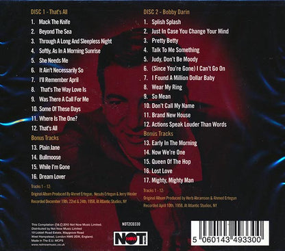 Bobby Darin  CD -  Mack The Knife (33 tracks) (2xCD)