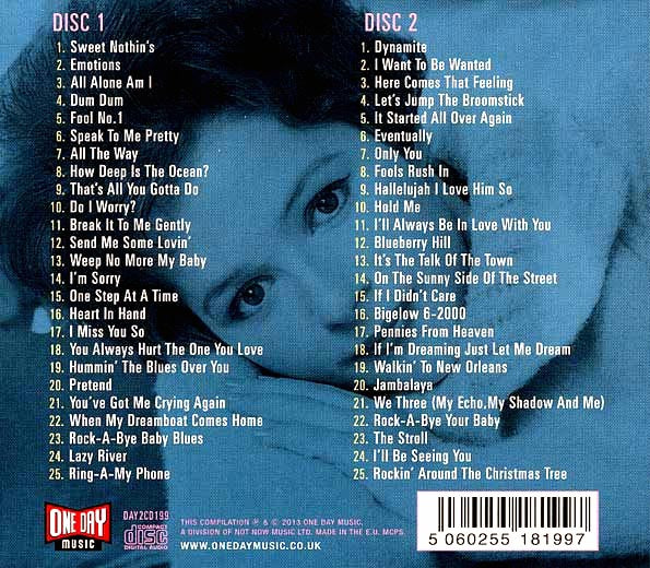 Brenda Lee  CD -  The Very Best Of Brenda Lee (50 tracks) (2xCD) (deluxe 3 fold digipak)