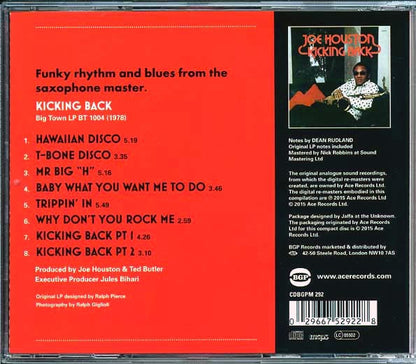 Joe Houston  CD -  Kicking Back