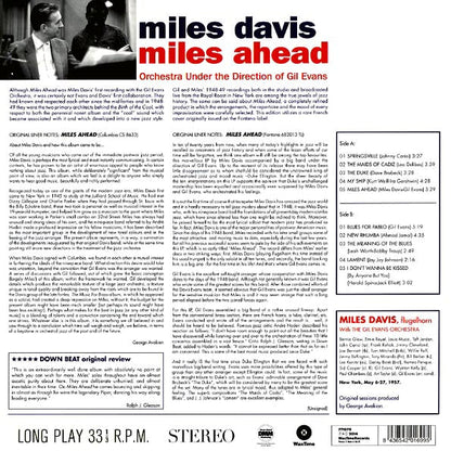 Miles Davis  LP -  Miles Davis Miles Ahead (incl. mp3) (180g)