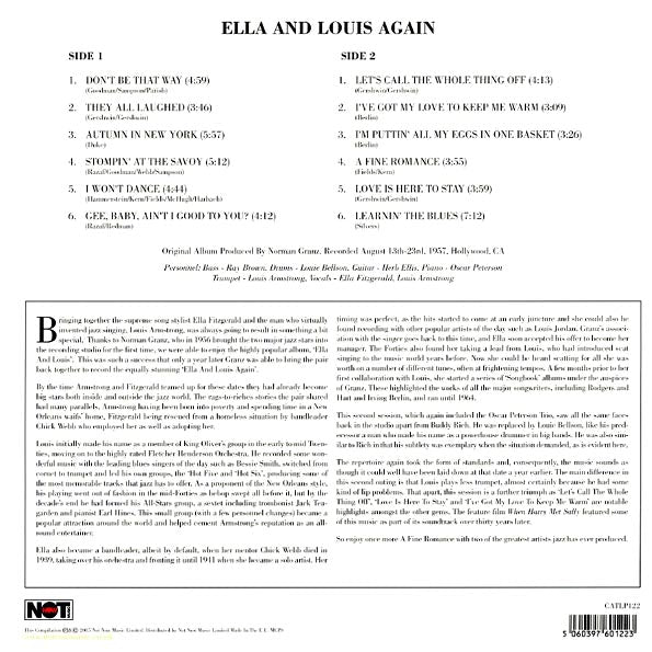 Ella Fitzgerald, Louis Armstrong  LP -  Ella & Louis Again (180g)