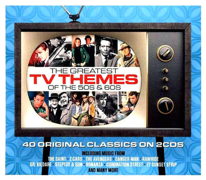 Various  CD -  The Greatest TV Themes Of The 50s & 60s (40 tracks) (2xCD)