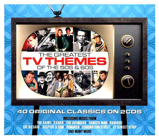 Various  CD -  The Greatest TV Themes Of The 50s & 60s (40 tracks) (2xCD)
